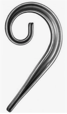 кованый элемент запятая 130х110