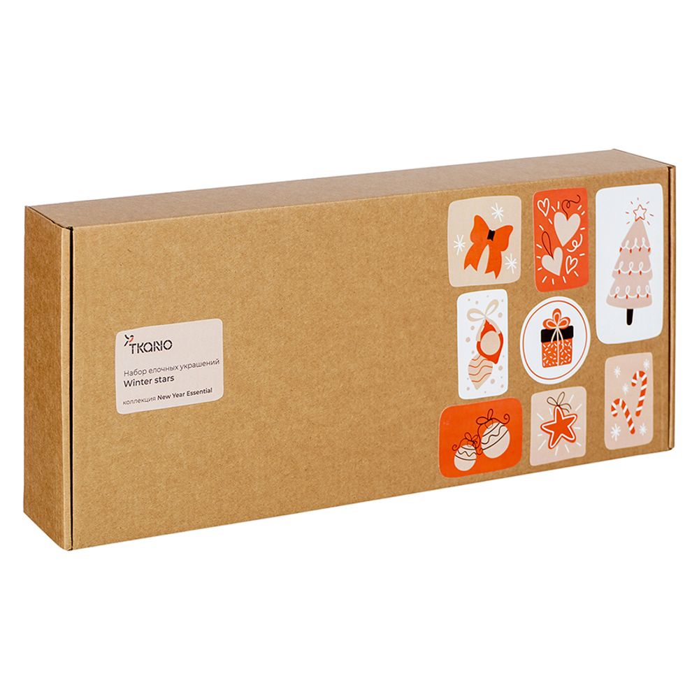 Набор елочных украшений Winter stars из коллекции New Year Essential, 3 шт.