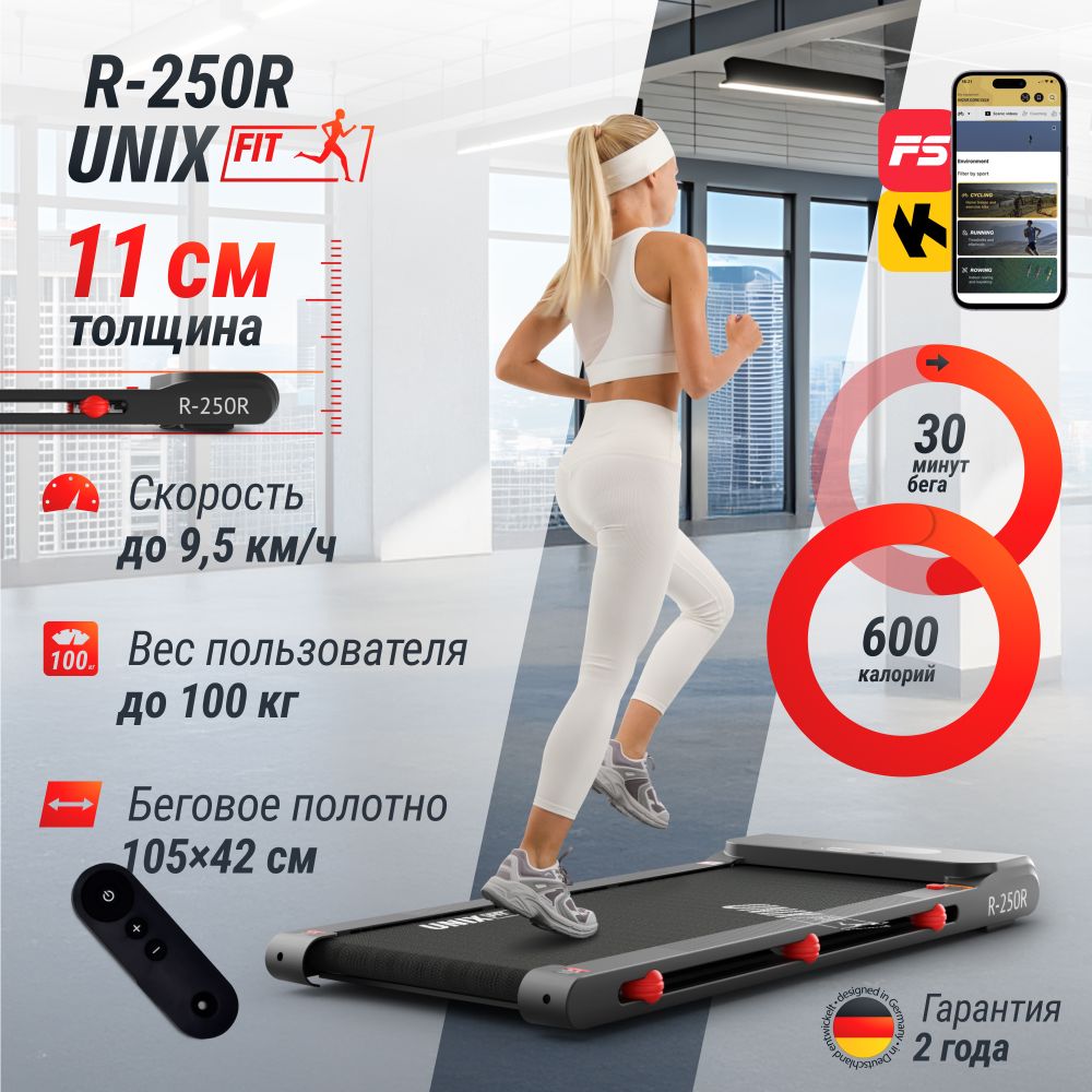 Беговая дорожка UNIX Fit R-250R