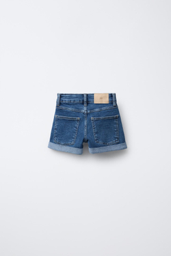 ZARA ДЖИНСОВЫЕ ШОРТЫ, СИНИЙ