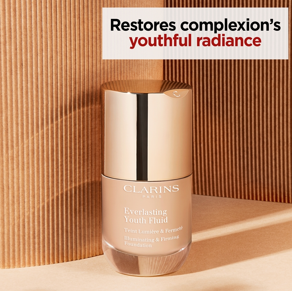 Clarins Everlasting Youth Fluid Foundation - Осветляющий тональный крем SPF 15, 30 ml