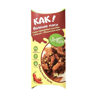 Как Вяленое мясо Пикантный чили Vegan Life, 55 г