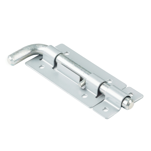 Засов Киров Секрет ЗД-03 серый металлик круглый Г-образный  / 2836