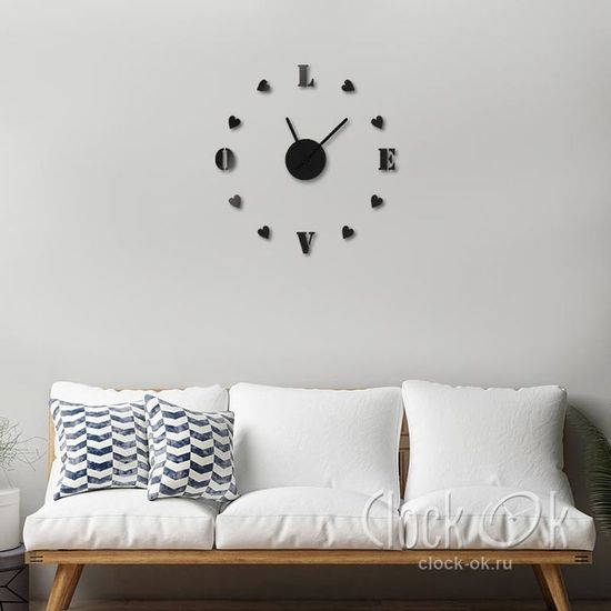 Настенные 3D часы Sweet Love