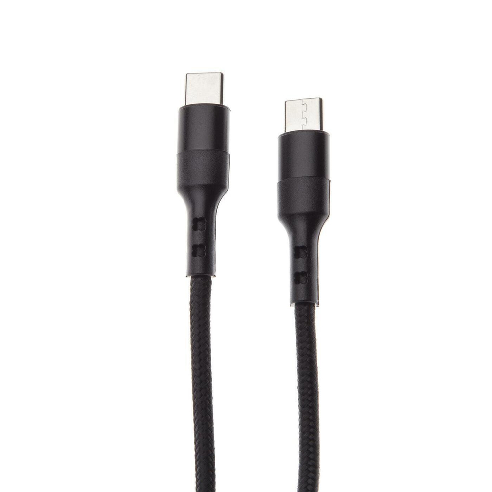 Кабель ROSCO Type-C to Type-C 1 метр оптом (арт. CABLE-2xTYPE-C-1M-BLACK)