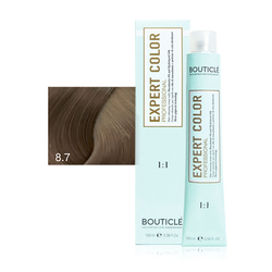 Профессиональный перманентный крем-краситель для волос Bouticle Expert Color Hair Color Cream цвет 8.7 капучино, 100 мл.