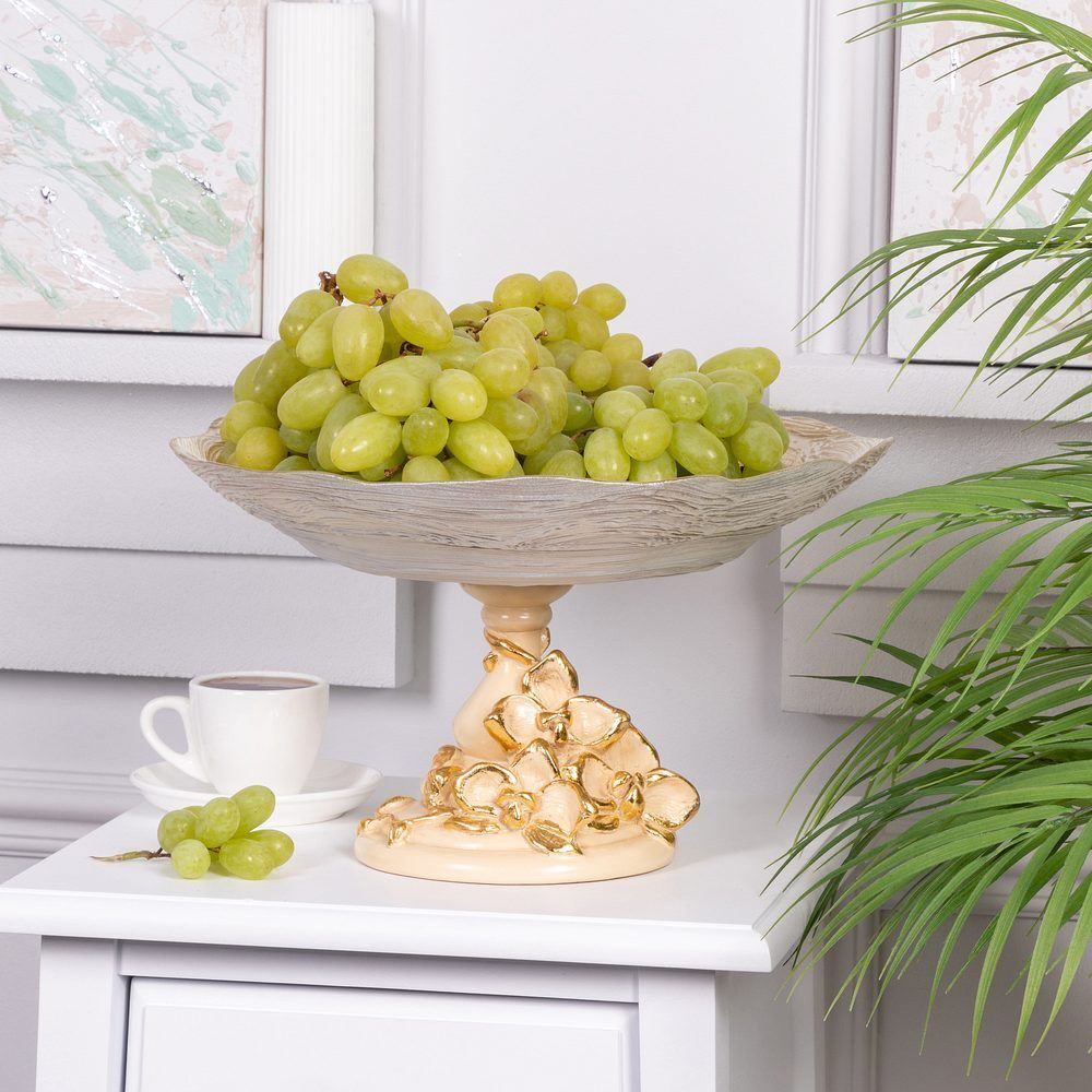 Фруктовница-конфетница Орхидея Лелия Айвори