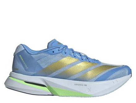 Кроссовки для бега женские adidas Adizero Boston 13 W Голубо-Золотые