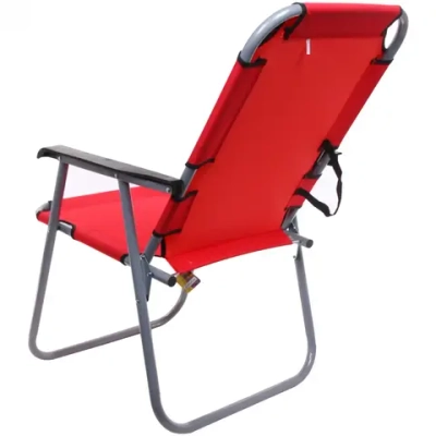 Стул 87*56*65см «Трон» складной, красный ДоброСад