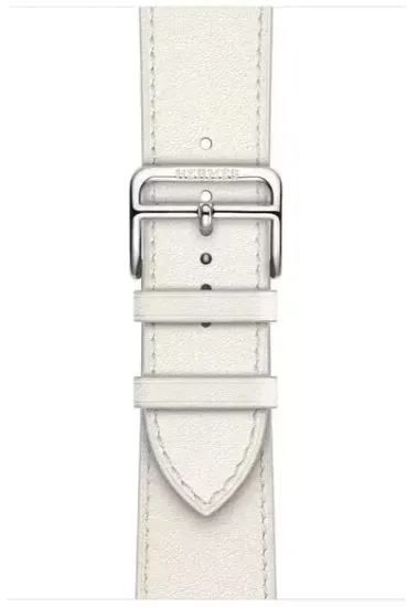Умные часы Apple Watch Hermès Series 9 41 мм Steel Case , Silver/Blanc Swift Leather Single Tour