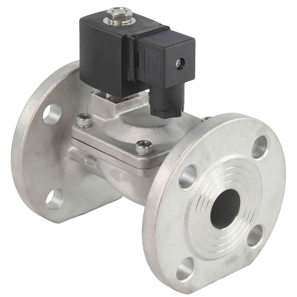 Two way normally closed indirect acting electric solenoid valve Elephant VSF-601E-PU-NC EPDM 110/220V, body material - stainless steel AISI 304, seal - EPDM