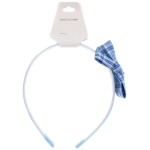 Ободок для волос детский на блистере «РОЗОВОЕ ОБЛАКО», принт клеточка, микс 6 цветов, 1см