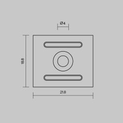 Комплект креплений (для профиля 27×20) 4 шт., Maytoni ALM-2720-MT 642071