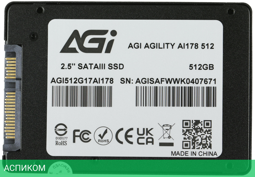SSD диск AGI AI178 512GB (AGI512G17AI178)