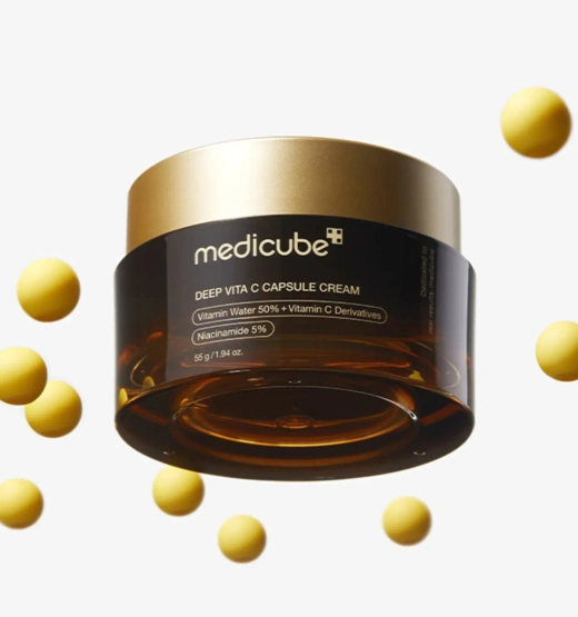 MEDICUBE Deep Vita C Capsule Cream – капсульный крем с витамином С для сияния кожи, 55 г
