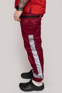 Брюки-джоггеры демисезонные мужские Скорая помощь MedicLine цв. БОРДОВЫЙ