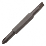 Отвертка комбинированная, SL3/16"-PH1, SL1/4"-PH2, 3-х компонентная рукоятка Denzel