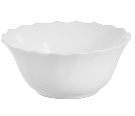 Салатник «Трианон»; стекло; 300мл; D=12.5, H=5.5см; белый