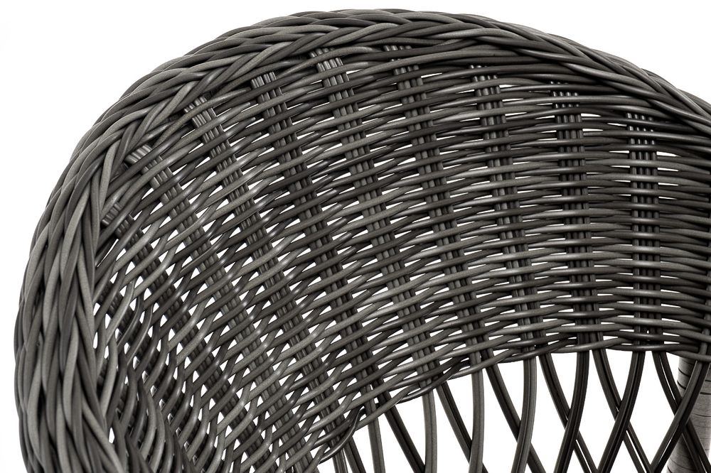 "Сицилия" плетеный стул из искусственного ротанга, цвет графит