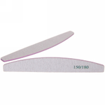 Пилка для ногтей наждачная в пакете «Ultramarine - Professional» абр. 150/180, полумесяц, цвет серебро, 17,8*2,8см