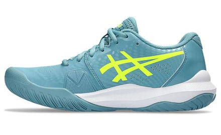 Женские Кроссовки теннисные Asics Gel-Challenger 14 - gris blue/safety yellow