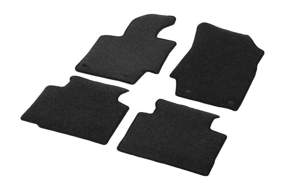 Коврики текстиль в салон, AutoFlex Standard для Geely Atlas Pro 2021-н.в., графит, 4 части, 4190101