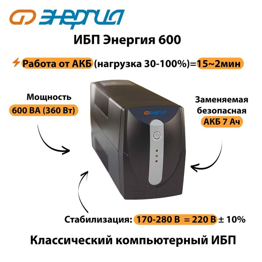 ИБП 600 Энергия