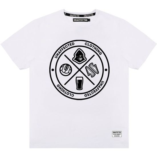 Футболка UNAFFECTED Круг (белый)
