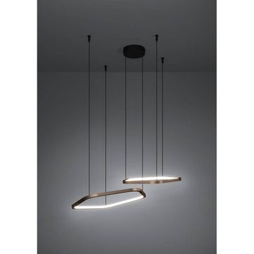 Светодиодный подвес с регулировкой цветовой температуры LED 30W 2200К-6500K 390507 чёрный/бронза Estrella Eglo