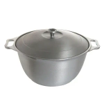 Кастрюля 3л литой алюминий с крышкой КМ-к30