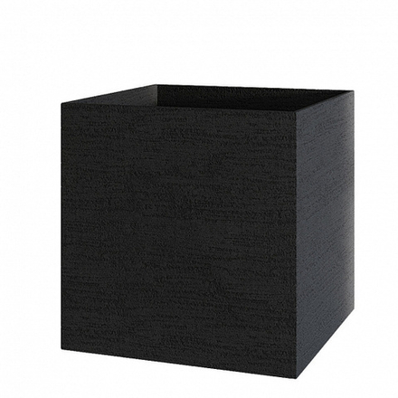 Кашпо CUBE EROSIA BLACK 100x100x100