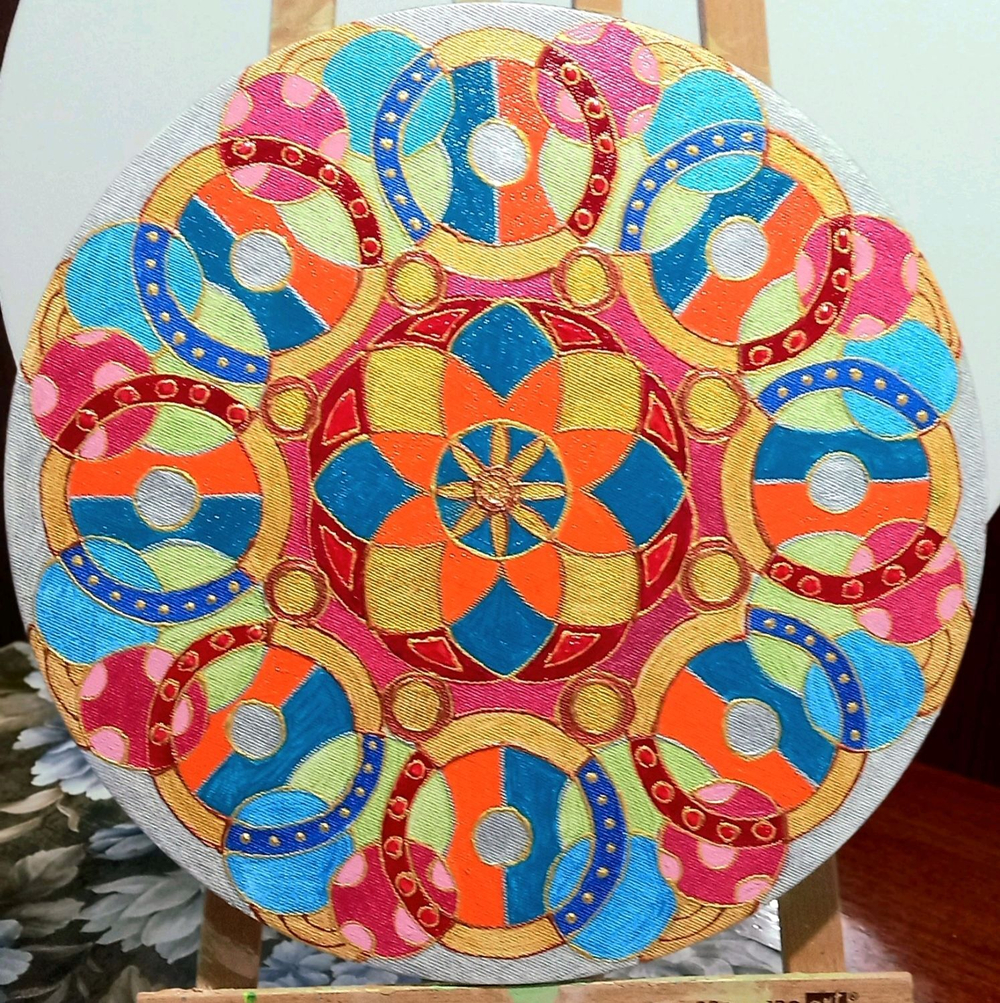 Мастер-класс "Мандала акрилом"