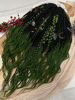 Фактурные войлочные дреды с кончиками из термоволокна