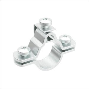 Хомут заземления для труб 20-1/2` мм. оцинкованная сталь. 6042-20 DKS.