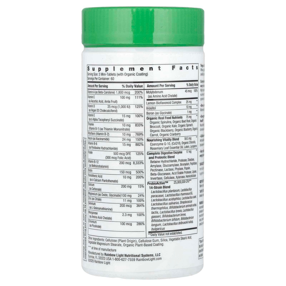 Rainbow Light, 50+ Mini-Tablet ™ +, 180 мини-таблеток