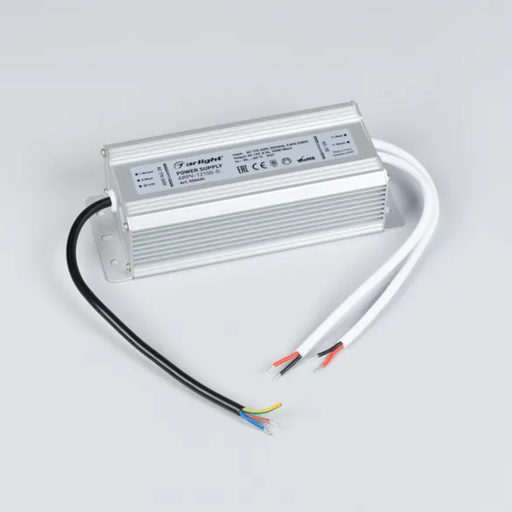 Блок питания ARPV-12100-D (12V, 8.3A, 100W) (Arlight, IP67 Металл, 3 года) 026434