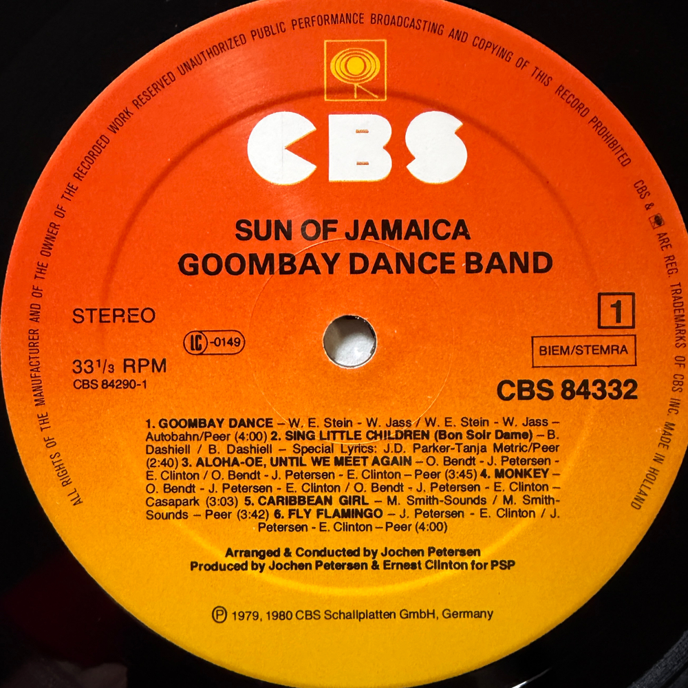 Goombay Dance Band ‎– Sun Of Jamaica (Голландия 1980г.) Т