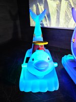 Прокатный аттракцион «Световой дельфин» Электромобиль (съемный хвост)