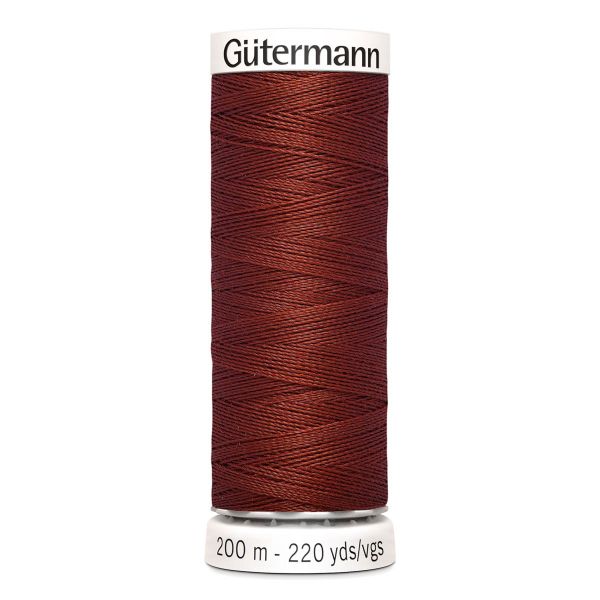Нитки универсальные Gutermann Sew-all 100 (200 метров), 5 кат. | 227 коричнево-кирпичный