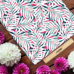 Ткань сатин очаровательный цветочный принт