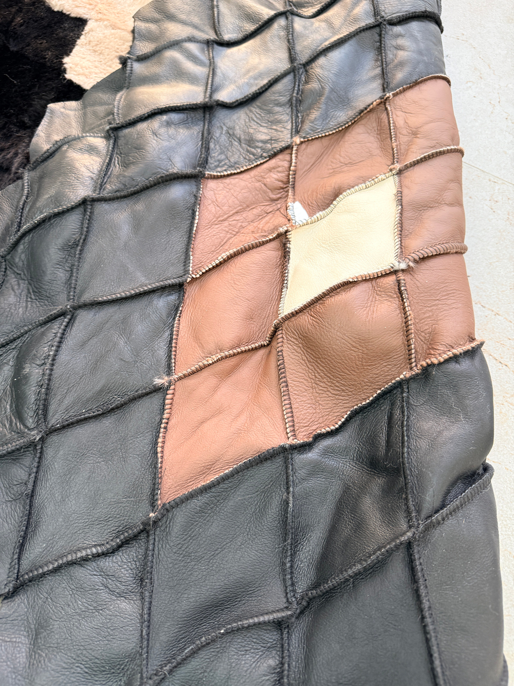 Покрывало меховое ковер из шкуры овчины