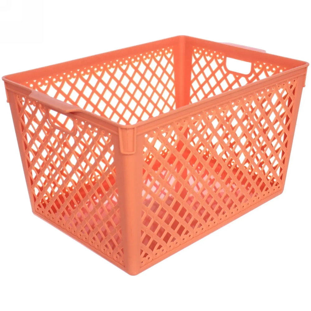 Корзина для хранения «Грация» оранжевая 31,5х21,5х17,5см