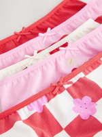 Трусы для девочки Next AA7-134, 5 шт., Белый, Красный, Розовый