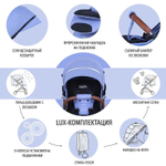 Детская прогулочная коляска Nuovita Giro Lux Denim, Nero / Джинсовый, Черный