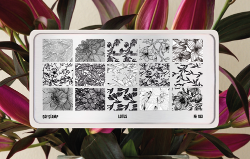 GO! Stamp Пластина для стемпинга 183 Lotus