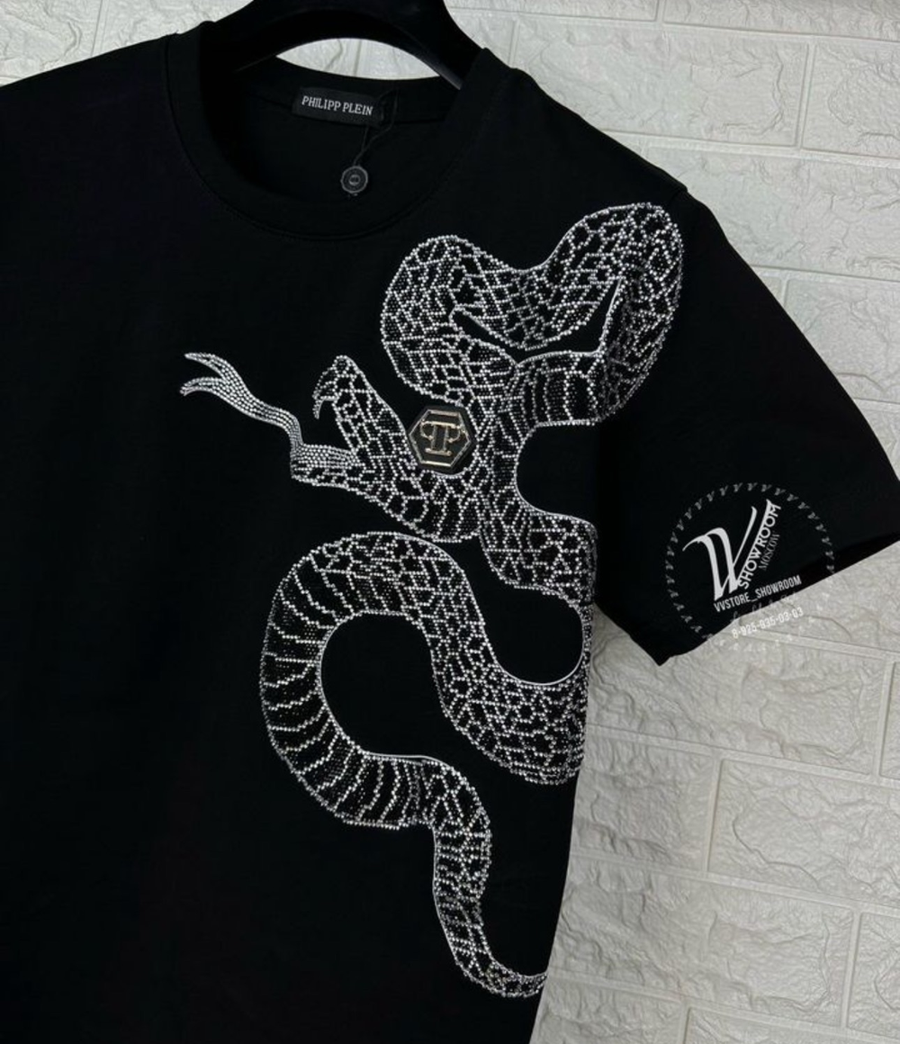 Футболка Philipp Plein Crystal Snake Edition