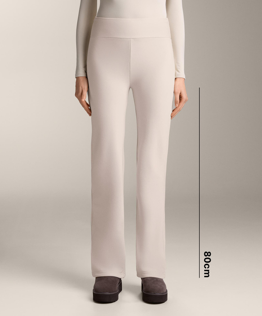 OYSHO Брюки Super Extra Warm, экрю