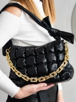 Сумка женская через плечо бренд не кожаная кросс боди модная стёганная на цепочке для девушке шоппер