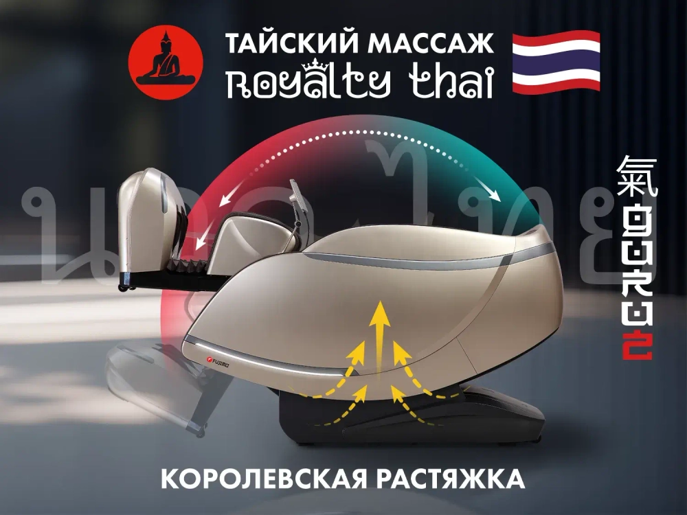 Массажное кресло Fujimo 氣 Guru2 F800 Коричневый