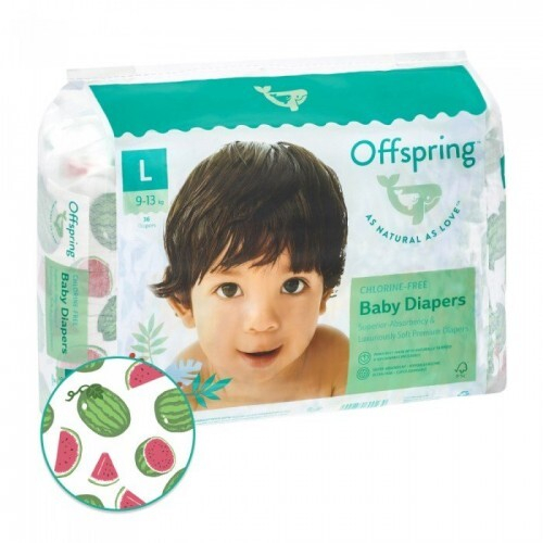 Offspring подгузники L 9-13кг 36шт арбузы